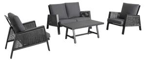 LOUNGE GARNITURA tkanina aluminij