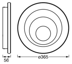 Ledvance - LED Stropna svetilka ORBIS SPIRAL LED/38W/230V