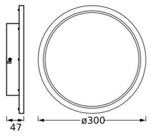 Ledvance - LED Kopalniška stropna svetilka DISC LED/18W/230V 3000/4000K IP44