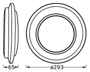 Ledvance - LED Stropna svetilka ORBIS BERLIN LED/16W/230V črna