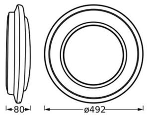 Ledvance - LED Stropna svetilka ORBIS BERLIN LED/36W/230V črna