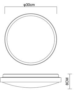 Globo 41765-12 - LED Stropna svetilka SAMMI LED/12W/230V 3000/4500/6000K