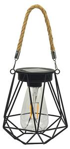 BAUHAUS Solarna viseča svetilka (Do x Š x V: 15,5 x 13,5 x 28,5 cm, Črna, IP44)