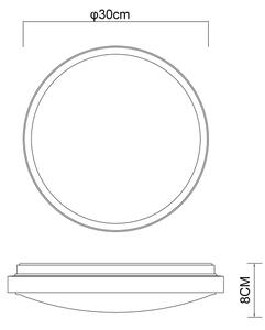 Globo 41766-12 - LED Stropna svetilka SAMMI LED/12W/230V 3000/4500/6000K