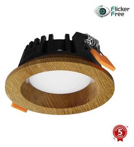 APLED - LED Svetilka RONDO WOODLINE LED/3W/230V 4000K pr. 9 cm hrast trden les