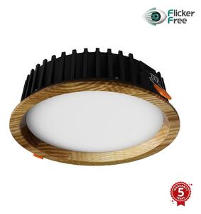 APLED - LED Svetilka RONDO WOODLINE LED/6W/230V 3000K pr. 15 cm pepel trden les