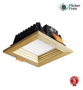 APLED - LED Svetilka SQUARE WOODLINE LED/3W/230V 4000K 9x9 cm bor trden les