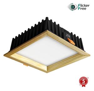 APLED-LED Svetilka SQUARE WOODLINE LED/12W/230V 3000K 17x17 cm bor trden les