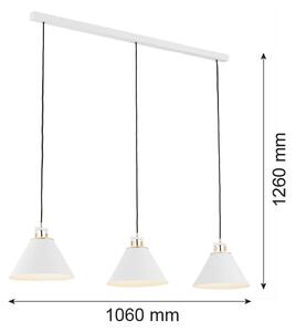 Argon 6291 - Stropna svetilka FABIO 3xE14/7W/230V alabaster bela