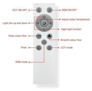 Telefunken 319006TF - LED RGBW Zatemnitvena svetilka LED/16W/230V + Daljinski upravljalnik