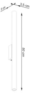 Sollux SL.1178 - Stenska svetilka PASTELO 2xG9/8W/230V črna