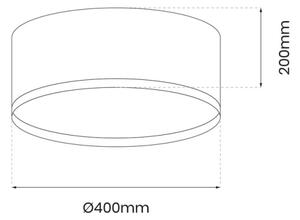 LED Stropna svetilka RONDO LED/18W/230V črna