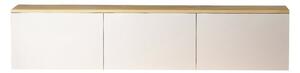 Bela TV omarica v hrastovem dekorju 160x35x32 cm Neon – Kalune Design