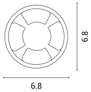 LED Vgradna svetilka LED/3W/12V IP65