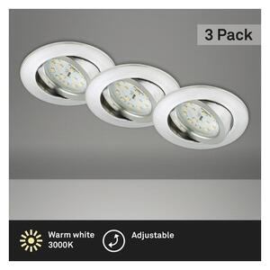 Briloner 8312-039 - SET 3x LED Kopalniška vgradna svetilka LED/5W/230V IP23