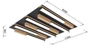 Wofi 9031-606 - LED Zatemnitvena stropna svetilka PALERMO LED/26W/230V les