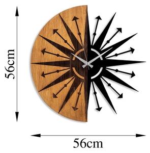 Stenska ura pr. 56 cm 1xAA les/kovina