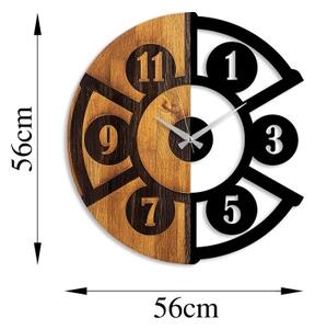 Stenska ura pr. 56 cm 1xAA les/kovina
