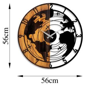 Stenska ura pr. 56 cm 1xAA les/kovina