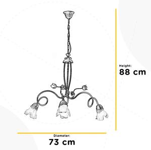 ONLI - Lestenec na verigi ARIANNA 3xE14/6W/230V