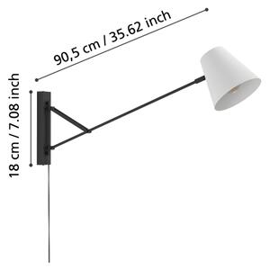 Eglo 900865 - Stenska svetilka FORCADET 1xE27/40W/230V