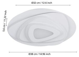 Eglo 900864 - LED Stropna svetilka PALAGIANO LED/21W/230V pr. 38 cm