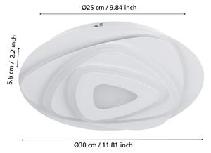 Eglo 900863 - LED Stropna svetilka PALAGIANO LED/14,7W/230V pr. 30 cm