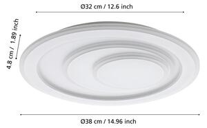 Eglo 32052 - LED Stropna svetilka PALAGIANO LED/14,7W/230V pr. 38 cm