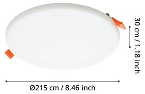 Eglo 900965 - LED Kopalniška vgradna svetilka RAPITA 18W/230V pr. 21,5cm IP65