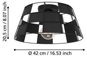 Eglo 43891 - Stropna svetilka PONTEFRACT 1xE27/40W/230V