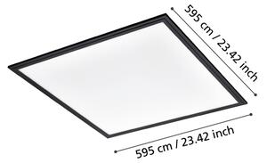 Eglo 900819 - LED Stropna svetilka SALOBRENA LED/33W/230V 60x60 cm črna