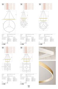 Redo 01-2835 - LED Zatemnitvena stenska svetilka FEBE LED/24W/230V zlata