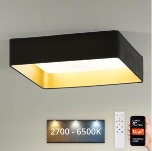 Brilagi-LED Zatemnitvena svetilka VELVET SQUARE LED/36W/230V Wi-Fi Tuya + Daljinski upravljalnik siva