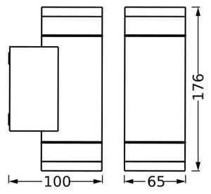 Ledvance - Zunanja stenska svetilka IVE 2xGU10/35W/230V IP65