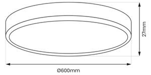 LED Stropna svetilka MAQ LED/50W/230V 3000/4000/6500K IP40 črna