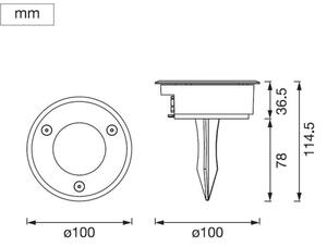 Ledvance - LED Zunanja svetilka SPIKE LED/1W/12V IP44