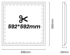 LED Vgradni panel LED/40W/230V 4000K 60x60 cm