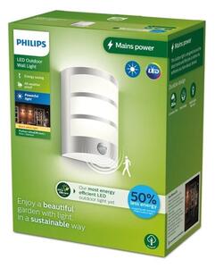 Philips - LED Zunanja stenska svetilka s senzorjem PYTHON LED/3,8W/230V IP44