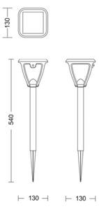 Philips - LED Solarna svetilka VAPORA LED/1,5W/3,7V IP44