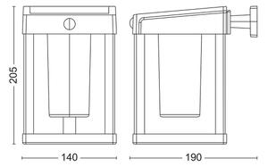Philips - LED Solarna stenska svetilka s senzorjem CAMILL LED/1,4W/3,7V IP44