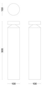 Philips - LED Zunanja svetilka LAVEN LED/6W/230V 2700K IP44