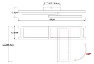 Globo 67266D - LED Stropna svetilka ILLA LED/20W/230V