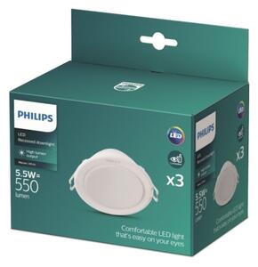 Philips - SET 3x LED Vgradna svetilka MESON LED/5,5W/230V 4000K