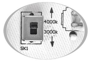 Ecolite WMAT300-15W/CR - LED Stropna svetilka MARTIN LED/15W/230V IP65 črna