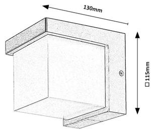 Rabalux 77095 - LED Zunanja stenska svetilka ANDELLE LED/10W/230V IP54 črna