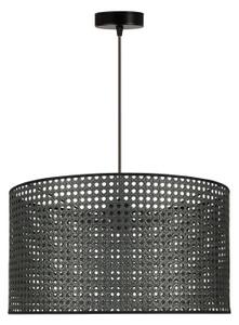 Duolla - Lestenec na vrvici ROLLER RATTAN 1xE27/15W/230V pr. 45 cm črna