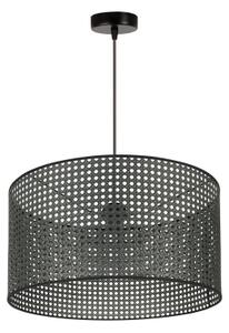 Duolla - Lestenec na vrvici ROLLER RATTAN 1xE27/15W/230V pr. 45 cm črna