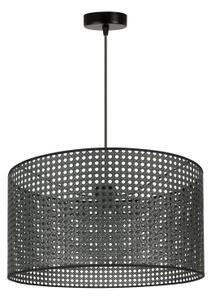 Duolla - Lestenec na vrvici ROLLER RATTAN 1xE27/15W/230V pr. 45 cm črna