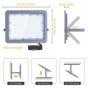 Aigostar - LED Reflektor LED/100W/230V siv 4000K IP65