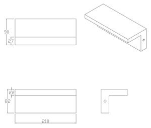 LED Zunanja stenska svetilka TESA LED/10W/230V IP54 črna